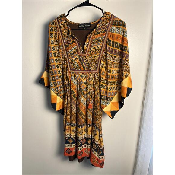 Anthropologie Dresses & Skirts - Anthropologie Tanvi Kedia Embellished Tassel Sumana Dress Size XS
